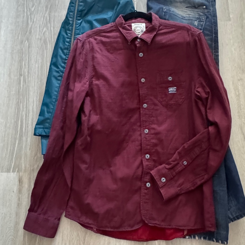 Diesel Men's Burgundy Shirt